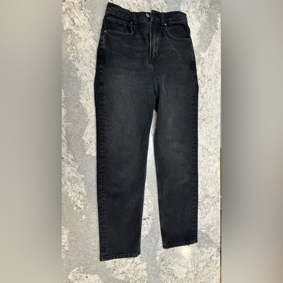 ANINE BING Bry Straight Leg in Raven Black Size 25 - Picture 8 of 9